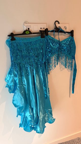 Traje Danza del Vientre Turquesa Talla M