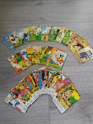 Lote de 3 juegos de cartas antiguos incompletos