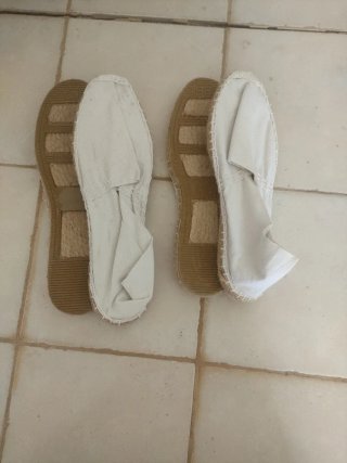 Alpargatas de esparto blancas