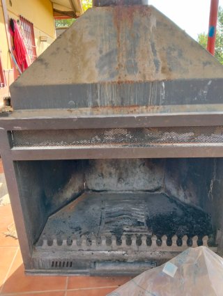 Chimenea Estufa Rústica de Metal