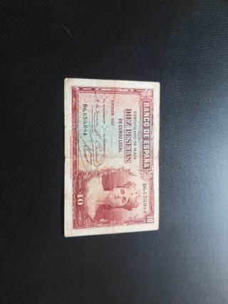BILLETE DE 10 PESETAS DE 1935