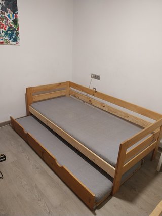 LUFE Cama Diván con Nido  90cm