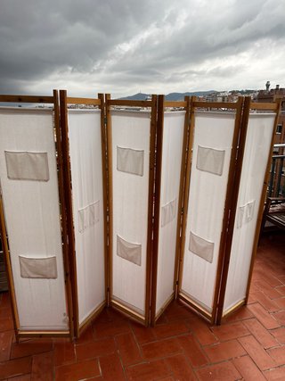 Biombo de Madera con 6 Paneles