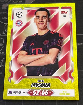 217 MUSIALA (BAYERN MUNICH) SUPER RARE PARALELA