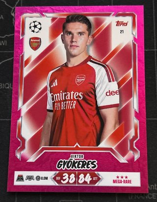 21 VIKTOR GYOKERES (ARSENAL) MEGA RARE PARALELA