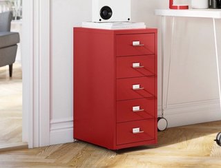 Cajonera metalica Helmer Roja (MUY BUEN ESTADO)