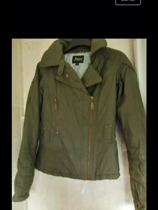 Chaqueta Stradivarius Algodón Verde Talla M