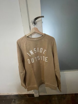 Sudadera Inside Outside Marrón Claro