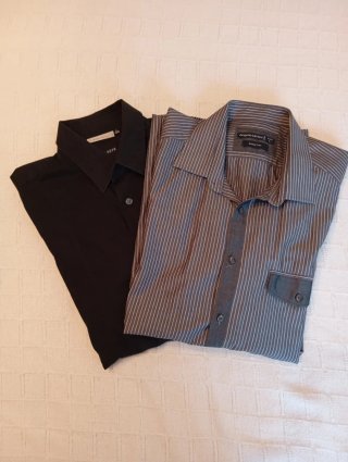 Lote 2 Camisas Hombre Manga Larga Talla L