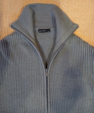 Chaqueta de lana 100% Pull&Bear gris talla L