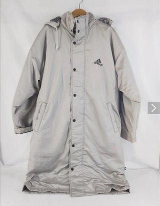 Cazadora larga adidas gris
