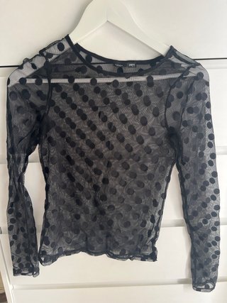 Camiseta Transparente de Lunares Zara