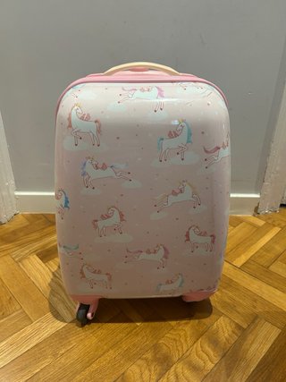 Maleta Infantil de Unicornios con 4 Ruedas