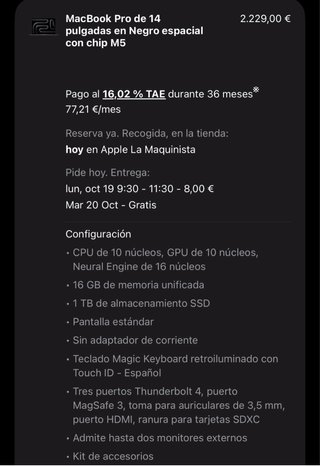 MacBook Pro 14 M5 1TB