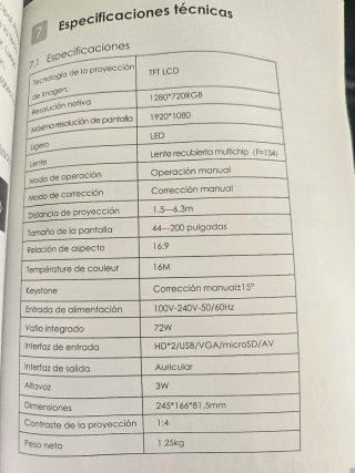 Proyector Elephas LED