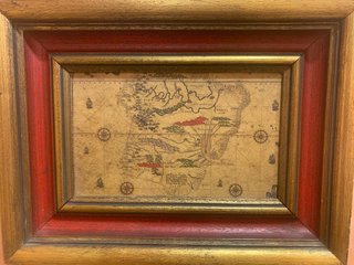Cuadro Mapa Antiguo de Sudamérica