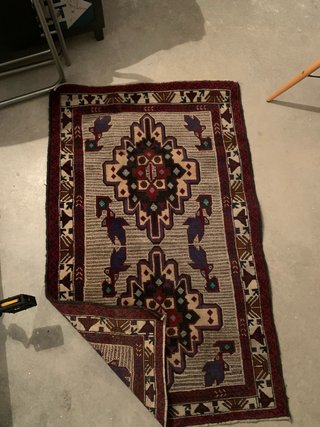 Alfombra con estampado tradicional