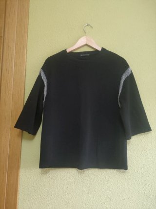 Blusón Negro Stradivarius Talla S