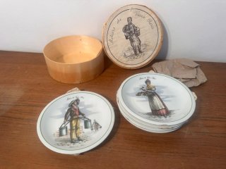 Colección 6 Platos Vintage Oficios de París