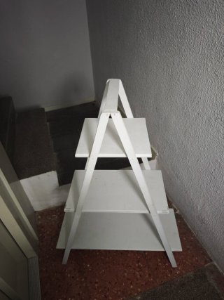 Estantería de Madera Blanca