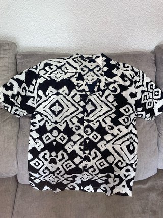 Camisa de Manga Corta Estampada