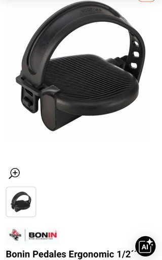 Pedales Bicicleta Bonin Ergonomic 1/2'' (par)