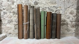 Lote de 8 Persianas de Madera