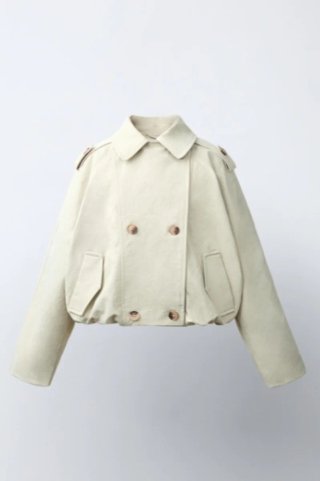 Trench corto Zara beige