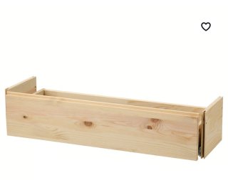 Cajón IVAR de IKEA en Pino