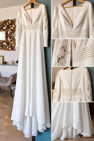 Vestido de novia  , pantalón , sin estrenar.