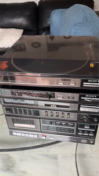 Equipo de música y tocadiscos Vintage Sony