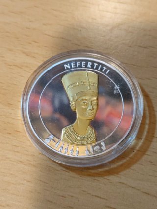 Moneda Conmemorativa Nefertiti Egypt