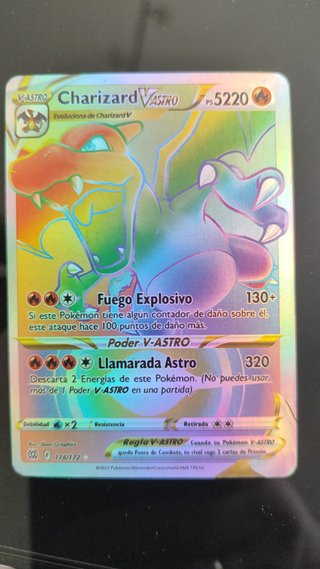 Carta Pokémon Charizard V-ASTRO Rainbow