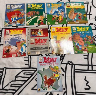 Lote 9 cómics Asterix y Obelix en inglés.