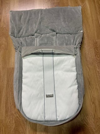 Funda para Capazo con Forro Polar Gris