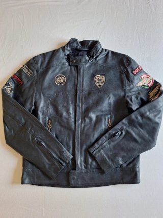 Chaqueta de cuero vintage Ducati