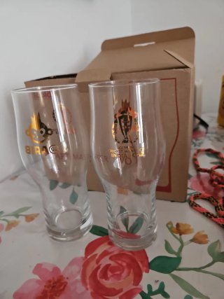 6 Bicchieri da Birra Ufficiali Bira 91