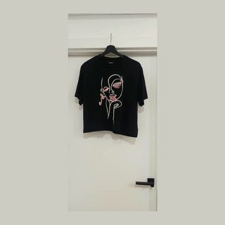 Camiseta Negra Desigual Talla L