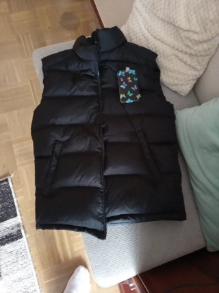 Chaleco de Plumas Negro