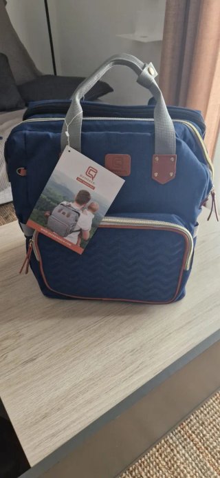 Mochila Cambiador Quingo & Co. Azul