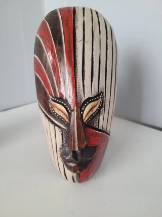 Máscara Tribal Africana artesanal decoración pared