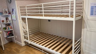 Litera IKEA Blanca con Cama Nido