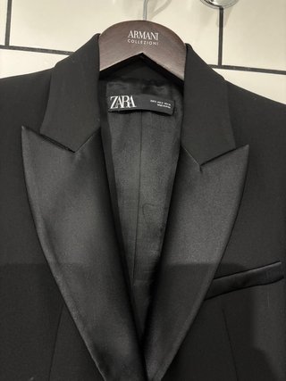 Chaqueta de vestir Zara negra