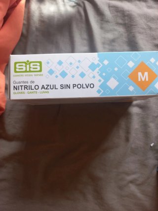 Guantes de Nitrilo SIS Azul Talla M
