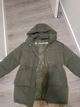Chaqueta de plumas verde oliva