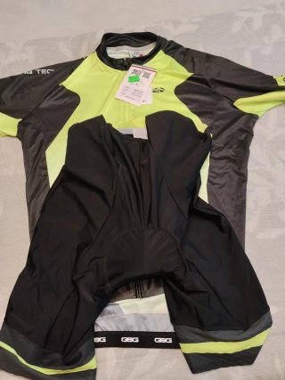 Traje de Ciclismo GSG Amarillo y Negro