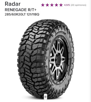 Neumáticos (4)Radar Renegade R/T+ 285/60R20