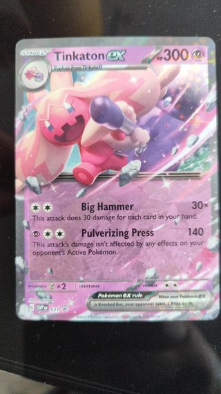 Carta Pokémon Tinkaton ex (SVP 031)