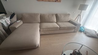 Sofá 5 plazas con cheslong KIVIK IKEA