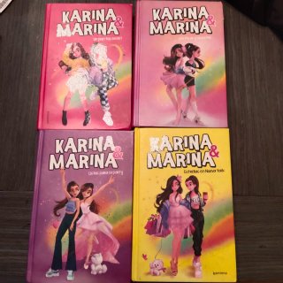 4 libros colección Karina y marina